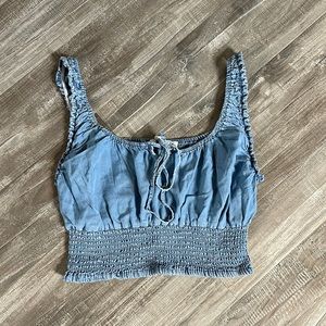 Denim look tank top